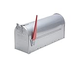 BURG-WÄCHTER U.S. Mailbox mit schwenkbarer Fahne, Aluminium, 892 ALU, Aluminium