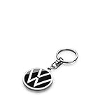 Volkswagen 000087010BR Schlüsselanhänger mit dem neuem VW Logo, Durchmesser 30mm