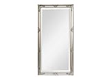 LC Home Wandspiegel Barock Silber ca. 200 x 100 cm Antik-Stil m. Facettenschliff XL Ganzkörperspiegel, Gaderobespiegel, Flurspiegel, Spiegel klassisch