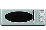 Girmi FM2100 Kombi-Mikrowelle, 1150 W, 20 Liter, Stahl, Wassergrün.