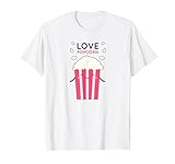 Popcorn T-Shirt - Love Popcorn Kostüm Damen Popcorntüte
