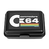 Commodore 64 Brotdose - C64 Logo Lunchbox Butterbrotdose mit Trennwand Schwarz