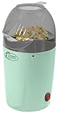 Bestron Heißluft-Popcornmaschine für bis zu 50 g Popcornmais, Popcornmaker für Popcorn in 2 Minuten, fettfreie Zubereitung, 1200 Watt, Farbe: Mintgrün