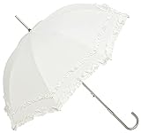 VON LILIENFELD Regenschirm Sonnenschirm Brautschirm Hochzeitsschirm Kostüm Tracht Auf-Automatik Mary ecru