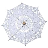 SM SunniMix Sonnenschirm Dekoration Brautdusche Vintage Regenschirme für Hochzeitsdekor Prop Braut Blumenmädchen Regenschirm - wie Bild, L