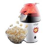 Russell Hobbs Popcornmaschine [Testsieger] Fiesta (Heißluft Popcorn Maker, ohne Fett & Öl, inkl. Mais Messlöffel, BPA-frei, 1290W) 24630-56