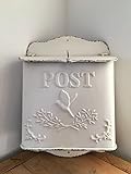 Briefkasten Post Creme shabby Vogel Postkasten Vintage Landhaus