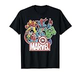 Marvel Avengers Team Retro Klassischer Comic Grafik T-Shirt T-Shirt