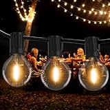 [2 Stück] Lichterkette Außen, Litogo Lichterkette Glühbirnen 19M G40 50+4 LED Globus Birnen Wasserdichte Led Lichterkette Garten Retro Lichterkette Innen Decor für Weihnachten Hochzeit Party Warmweiß