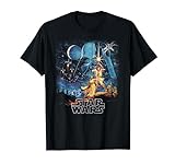 Star Wars A New Hope Faded Vintage Poster Graphic T-Shirt T-Shirt