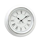 Boltze Wanduhr Yella (ø 40 cm, Uhr im Retro Stil / Vintage, Ziffern römisch, Uhr für Küche / Wohnzimmer / Esszimmer, analoge Uhr) 3453100
