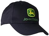 John Deere Herren Basecap Schwarz mit grünem Logo