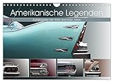 Amerikanische Legenden - Autoklassiker der 50er und 60er Jahre (Wandkalender 2023 DIN A4 quer), Calvendo Monatskalender