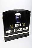 point home Dartschrank Best Irish Black Beer, Dartscheibe im Retrolook, 60cm