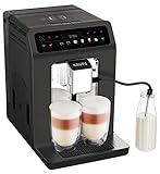 Krups EA895N10 Kaffeevollautomat Evidence One | One-Touch-Cappuccino | Doppel-Tassen-Funktion | 12 Getränkespezialitäten | Farbdisplay | 2,3L Wassertank | 1450 Watt