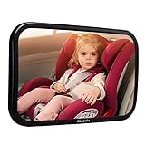 Akapola Rücksitzspiegel für Babys, Spiegel Auto Baby, Auto Rückspiegel für Kindersitz und Babyschale, 360° schwenkbar, Geeignet für allerlei Kopfstützen