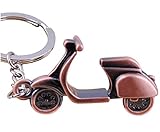 Sportigo ® Motorroller Schlüsselanhänger/Roller in der Farbe Bronze/Retro Look/Scooter Mofa Bike Geschenk Geschenkidee
