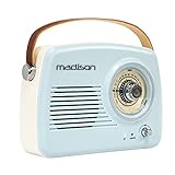 Madison - FREESOUND-VR30 - TRAGBARES Nostalgie Radio MIT Bluetooth & FM 30W