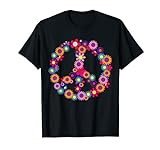 Peace Love Tie Dye Hippie Kostüm 60er 70er Jahre Geschenk T-Shirt