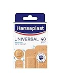 Hansaplast Universal Pflaster schmutz- und wasserabweisende Wundpflaster, Pflaster Set mit starker Klebkraft & Bacteria Shield, 40 Strips