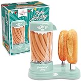 SCRAP COOKING 601 Hot Dogs Maschine für 12 Wurst & 2 Brote, Retro-Stil, Vintage, Grillen, Partys, Kermesses, Grün, Lebensmittelechter Kunststoff, weiß