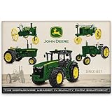 John Deere Farm Equipment Collage Metallschild – Vintage John Deere Schild für Garage, Geschäft oder Man Cave