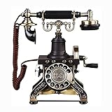L-ROM Antikes Telefon – das Wählscheibentelefon – schnurgebundenes Retro-Telefon – dekorative Vintage-Telefone