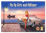 Pin-Up Girls und Oldtimer by Mausopardia (Wandkalender 2023 DIN A3 quer), Calvendo Monatskalender