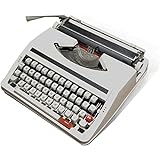 Mechanische englische Schreibmaschine,Elektrische Schreibmaschine mit Korrektur,für Notizen oder Briefe oder kreatives Schreiben, literarisches Geschenk des Schriftstellers,White