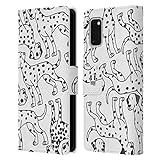Head Case Designs Dalmatinisch Hunderasse Muster 4 Leder Brieftaschen Handyhülle Hülle Huelle kompatibel mit Samsung Galaxy A41 (2020)
