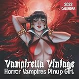Vampirella Vintage Horror Vampires Pinup Girl: Great Gifts Calendar 2022 For Women and Men Lovers Arts 12 Month With Many High-Quality Images Each ... 4 months 2023- Kalender-Calendario-Calendrier