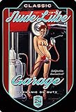 Metall Schild 20x30cm sexy Pinup pin up Nude Lube Garage Werkstatt Tin Sign