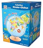 WAS IST WAS Junior Columbus Kinder-Globus: Leuchtglobus, Durchmesser 26 cm, Extra: mit Weltatlas