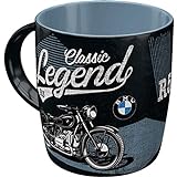 Nostalgic-Art Retro Kaffee-Becher - BMW - Classic Legend, Große Lizenz-Tasse mit BMW-Motiv, Vintage Geschenk-Idee für BMW Zubehör Fans, 330 ml