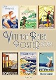 Edition Seidel Premium Kalender Vintage Reise 2024 Format DIN A3 Wandkalender Bilder mit Sprüchen Poster Dekoration zum Aufhängen Geschenk