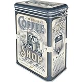 Nostalgic-Art Retro Kaffeedose, Ape – Coffee Shop – Geschenk-Idee für Italien-Fans, Blech-Dose mit Aromadeckel, Vintage Design, 1,3 l