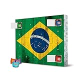 artboxONE Nachhaltiger Adventskalender Brasil Vintage Flag mit Tony's Chocolonely Adventskalender Abstrakt