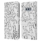 Head Case Designs Dalmatinisch Hunderasse Muster 4 Leder Brieftaschen Handyhülle Hülle Huelle kompatibel mit Samsung Galaxy S10e